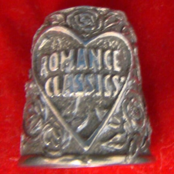 romance Classics Silver Collector Pewter Thimble - Picture 1 of 2
